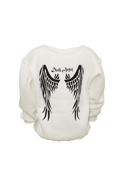 Ceylen Φούτερ Unisex Oversize DarkAngel με στάμπα