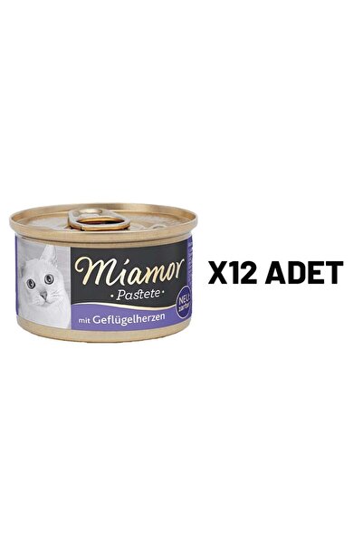 Miamor Mıamor Pastete Kedi Yürekli 85 Gr X 12 Adet