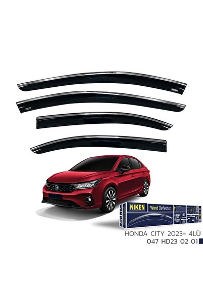 Niken Honda City Kromlu Cam Rüzgarlığı 4lü 2023 Ve Üstü