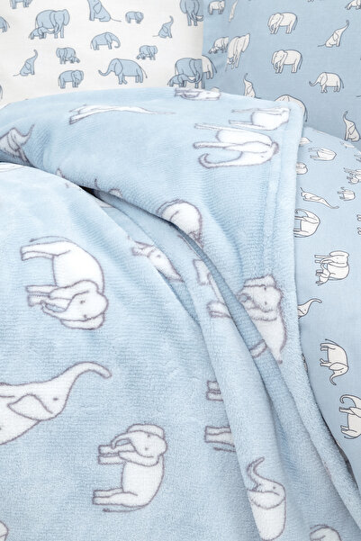 Yataş Mini Povey Wellsof Bebek Battaniyesi - Mavi