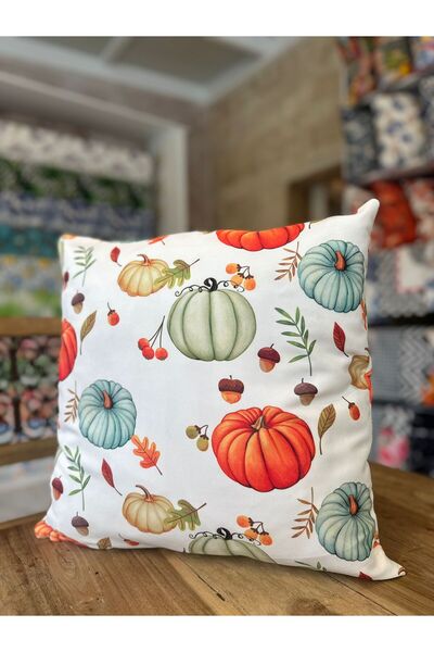 Karam Home Pumpkin Patterned Throw Pillow Cover