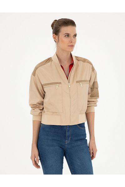 Pierre Cardin Beige Crop Top Coat 50282396 -Vr011
