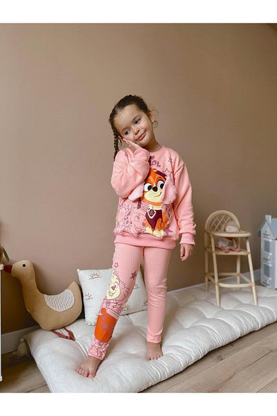 My Kids Wear Milk Fabric Printed Three Thread Non-Raised Top and Bottom Set