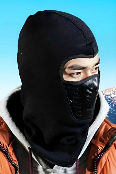 Uniquetrenders Unisex Rüzgar Geçirmez İçi Termal Polar Kayak Maskesi Bisiklet...