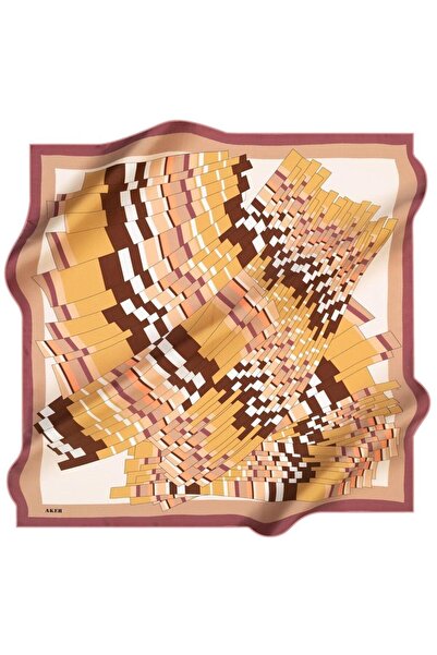 Aker وشاح حرير تيفيل 38593 نمط وردي مختلط