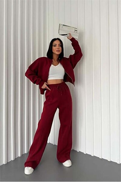 Dipmoda Set de trening pentru femei, bumbac piese, pantaloni de trening de ia...