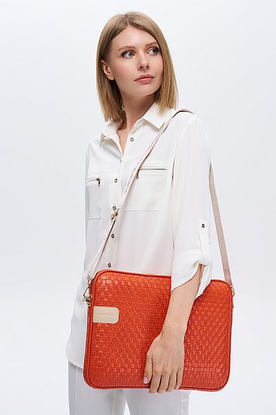 NEMO GROUP Unisex Ψάθινη θήκη για φορητό υπολογιστή Apple Macbook με λουράκι, τσάντα χαρτοφύλακα, (κατάλληλο για Huawei & Samsung)