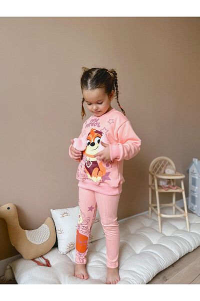 My Kids Wear Milk Fabric Printed Three Thread Non-Raised Top and Bottom Set