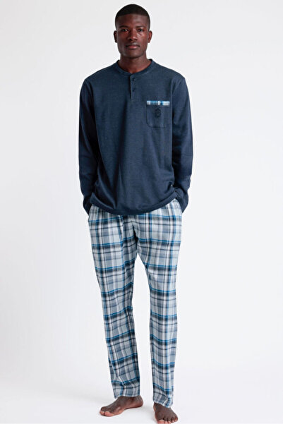 AYYILDIZ 62785 Erkek Lacivert Pijama Takımı