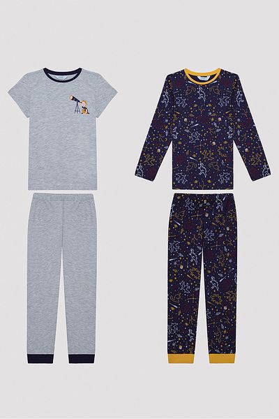 Penti Boy's Galaxy Watcher Multicolor 2-Piece Pajama Set