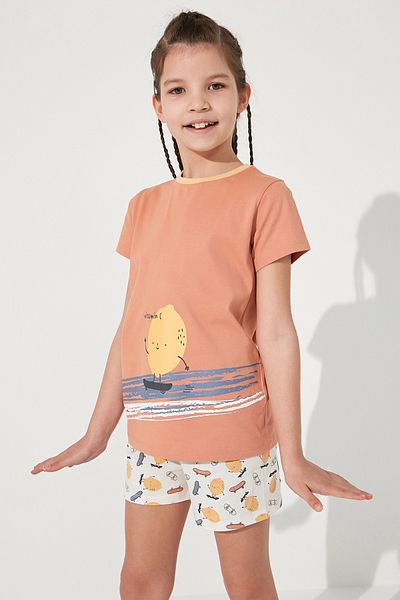 Penti Girl's Veg-t Vitamin 2-Piece Pajama Set