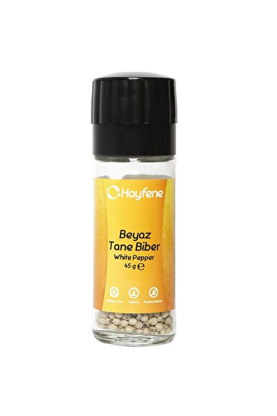 Hayfene Beyaz Biber Tane 45 gr ( Değirmen Kapaklı )