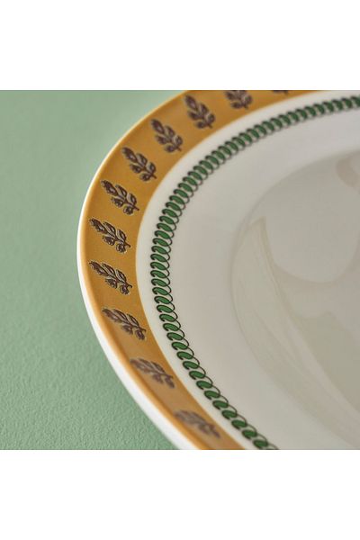 Bella Maison Indian Porcelain Pasta Plate Mustard (28 cm)