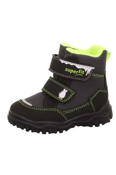 Superfit Erkek Çocuk Sympatex Yeşilli Yarı Bot Ayakkabı - Siyah