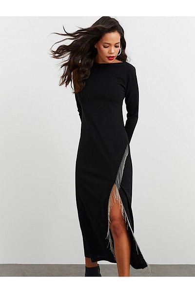ŞehrazatTasarım Şehrazat Boutique Style Slit Detailed Dress