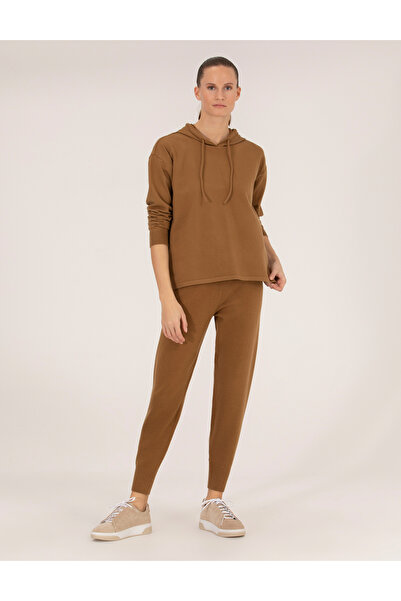 Pierre Cardin Camel Melange Slim Fit Knitwear Trousers 50261079 -Vr122