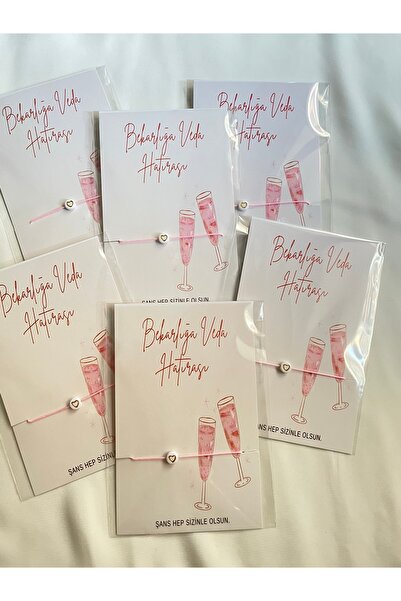 TWO PERLA 10 Adet Şans Bilekliği - Bride Hediye - Kına Hediyesi - Nedime Bile...