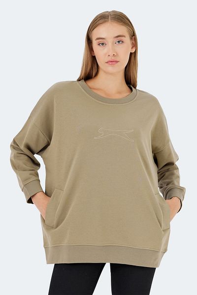 Slazenger Vikenti Sw Dark Green Women's Sweatshirt