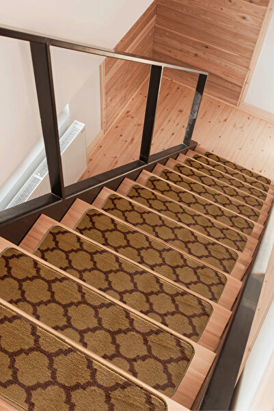 Myfloor Dikdörtgen Baklava Desen Dokuma Merdiven Halısı Kendinden Yapışkanlı ...