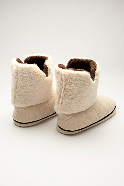 Penti Bej Kare Desenli Ev Botu