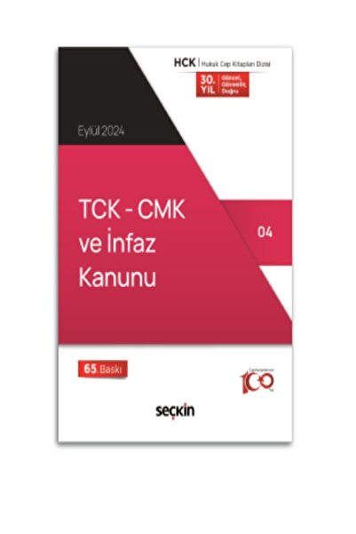 Seçkin Yayıncılık TCK - CMK ve İnfaz Kanunu / Eylül 2024