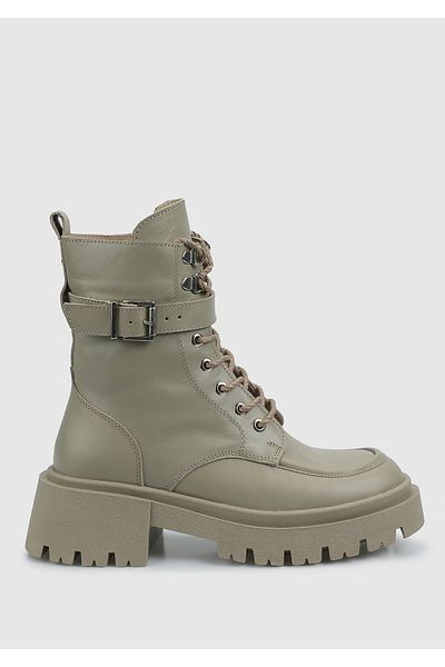 Provoq Γυναικείες μπότες Olive Leather - Κομψές και άνετες