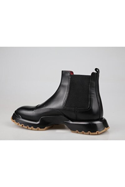 MARCOMEN 20336 Hakiki Deri Siyah Erkek Bot