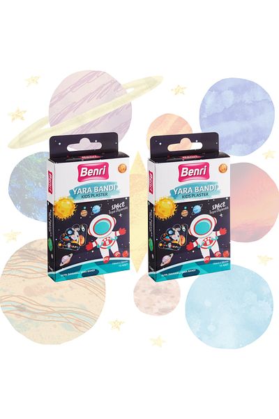 Benri Space Band-Aid 15Pcs X 2Pcs