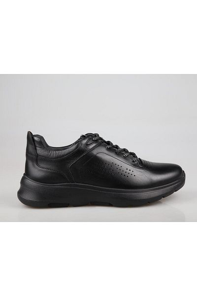 MARCOMEN 20170 Genuine Leather Black Men's Casual Shoes