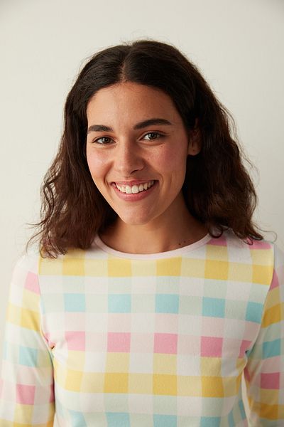 Penti Colored Gingham Thermal T-Shirt