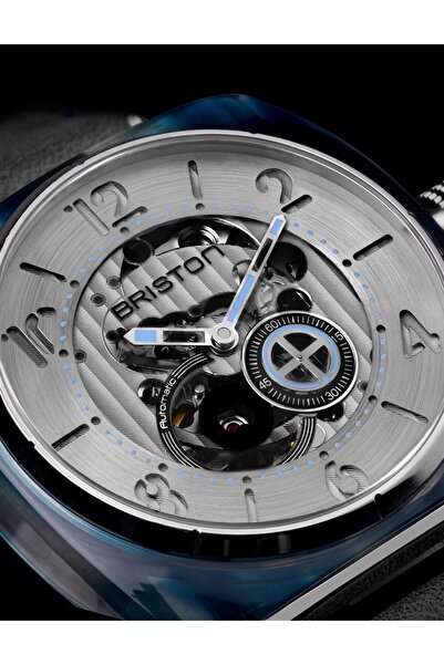 BRISTON İskelet Vintage Deri Kordon Erkek Kol Saati