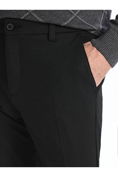 LC Waikiki LCWAIKIKI Κλασικό Νέο Μαύρο Ανδρικό Παντελόνι Slim Fit