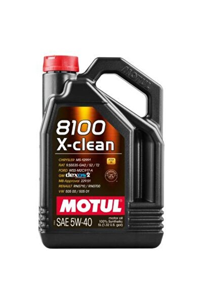 Motul 8100 X-clean 5w-40 Motor Yağı 5 L