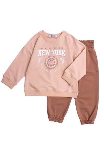 Chicsy Baby Бебешки детски анцуг с надпис New York