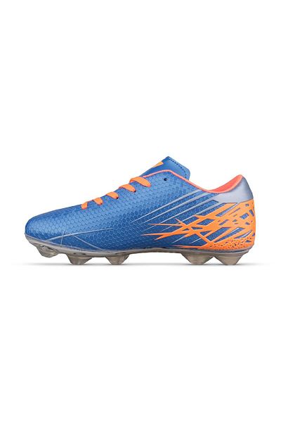 MP ONE Pantofi de fotbal pentru copii mari, cu șireturi, Sax Crampon