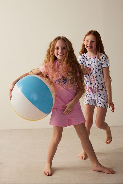 Penti Girl's La Plage Printed 2-Piece Pajama Set