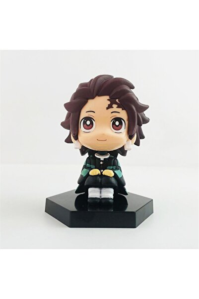 Genel Markalar Anime Demon Slayer Tanjiro Oturan Mini Figür