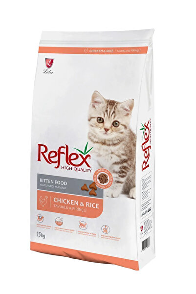 Reflex Refleks Kitten Tavuklu Yavru Kedi Maması 15 Kg