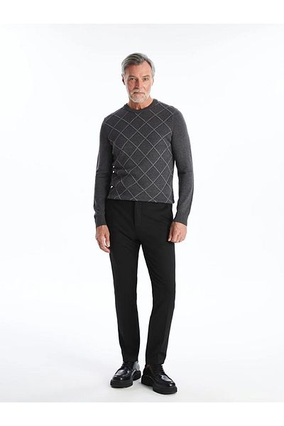 LC Waikiki LCWAIKIKI Κλασικό Νέο Μαύρο Ανδρικό Παντελόνι Slim Fit
