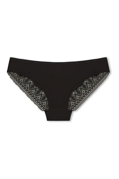 HNX Γυναικεία εσώρουχα Interlock Laser Cut Lace Slip πίσω