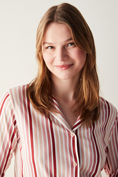 Penti Colored Stripes Shirt Pants Multicolor Pajama Set