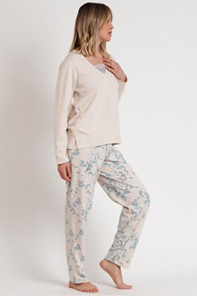AYYILDIZ 62619 Bej Pijama Takımı