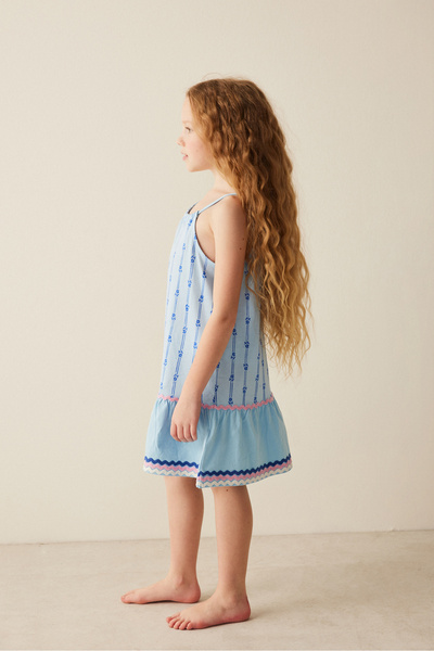 Penti Cămașă de noapte pentru fetiță cu modele florale