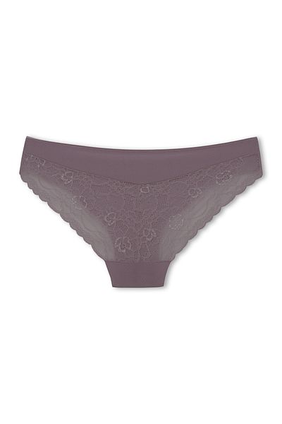 HNX Γυναικεία εσώρουχα Interlock Laser Cut Lace Slip πίσω