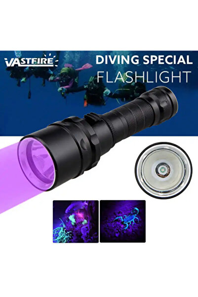BGA UV-5LED profesyonel tüplü dalış feneri ultraviyole mor ışık dalış feneri ...
