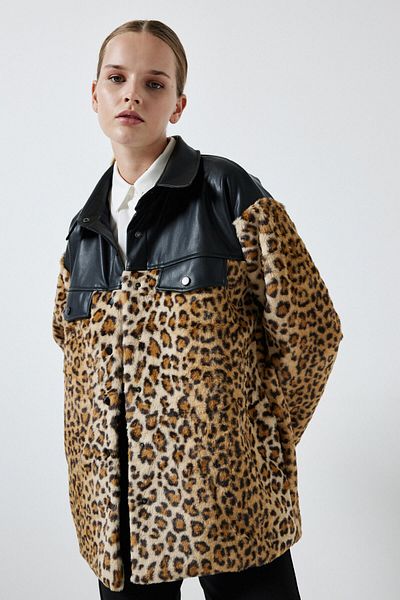 Touché Privé ΠΑΛΤΟ ΜΕ ΓΑΡΝΙΕΡ LEOPARD