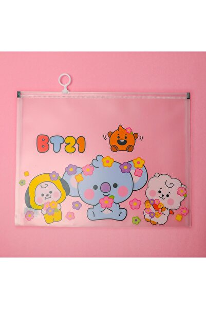 Piraye Gift BT21 A4 Boyu Şeffaf Dosya