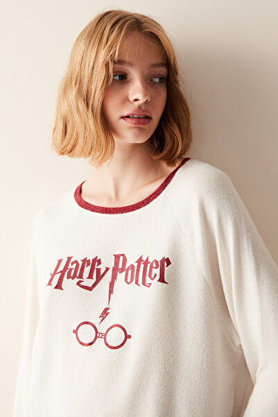 Penti Uzun Kollu Pantolon Kırmızı Pijama Takımı - Harry Potter Koleksiyonu