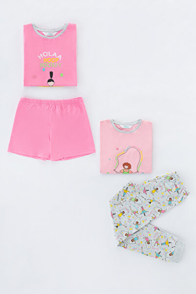 Penti Kız Çocuk Hoolahoop Ss 4lü Pijama Takımı