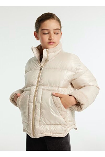 MAYORAL Girl's Fur Detailed Coat